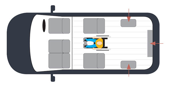 Seating Plan F3 2 Wc Centre Row